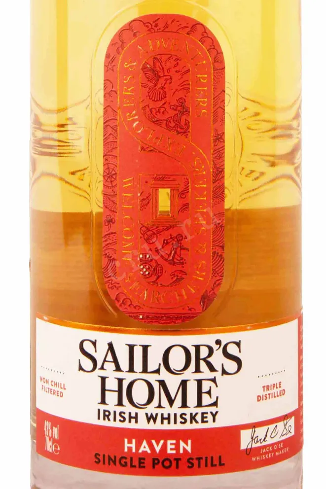 Этикетка Sailor's Home The Haven Single Pot Still Irish Whiskey 0.7 л