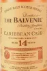 Этикетка Balvenie Caribbean Cask 14 years old in giftset with 2 glasses 0.75 л