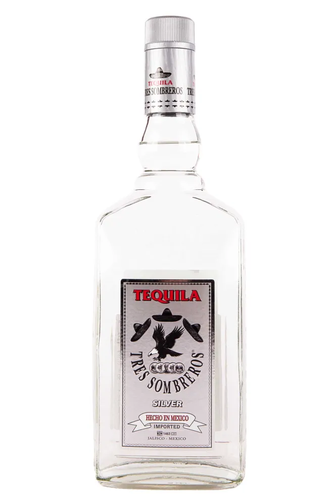 Текила Tres Sombreros Silver  0.7 л