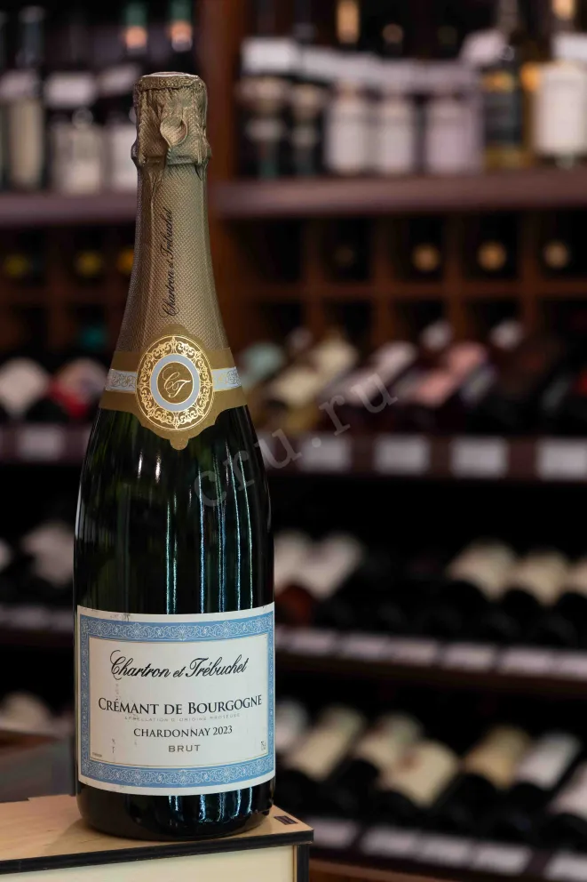 В магазине Крю Профи Chartron et Trebuchet Cremant de Bourgogne Chardonnay Brut in gift box 2023 0.75 л