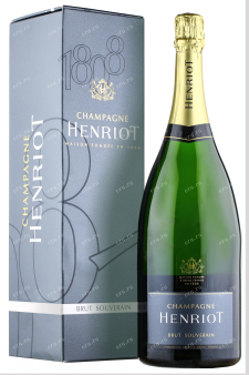 Шампанское Henriot Souverain Brut gift box  1.5 л