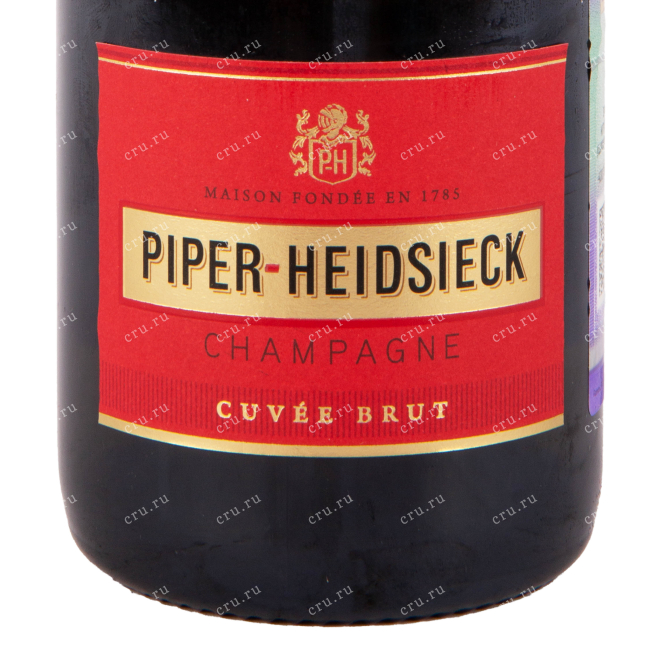 Этикетка игристого вина Пайпер Хайдсик Брют 2016 0.75