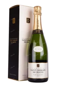 Шампанское Saint Germain de Crayes Blanc de Blancs Brut in gift box 2018 0.75 л