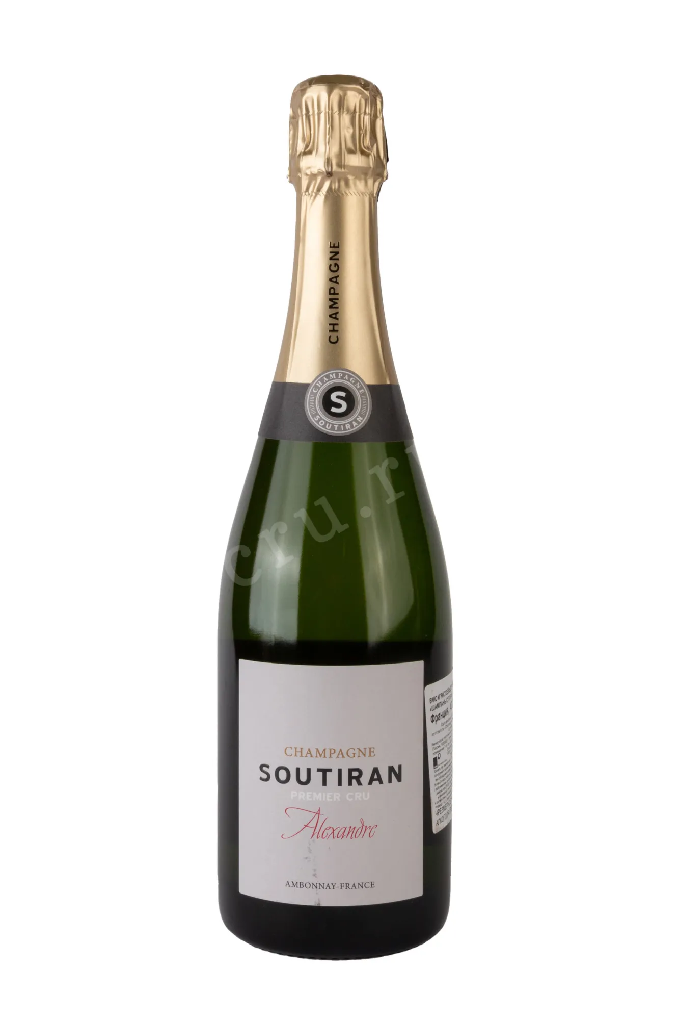 Фото — Шампанское Soutiran Alexandre Premier Cru  0.75 л
