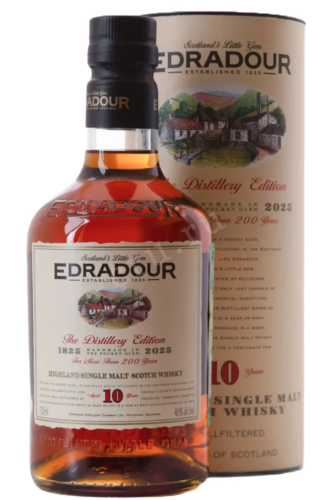 Виски  Edradour 10 Years Old in tube  0.7 л
