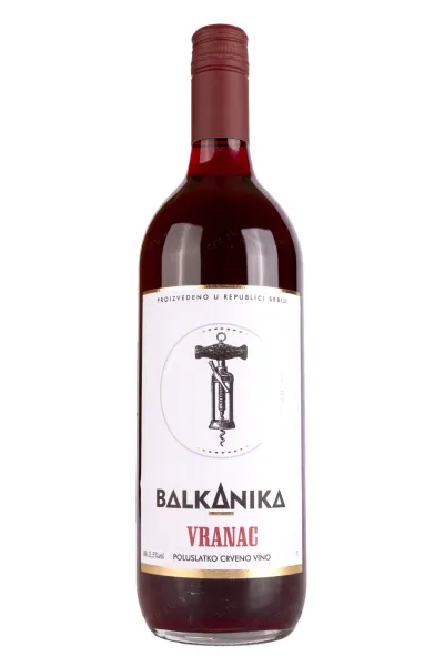 Вино Balkanika Vranac Semisweet 1 л