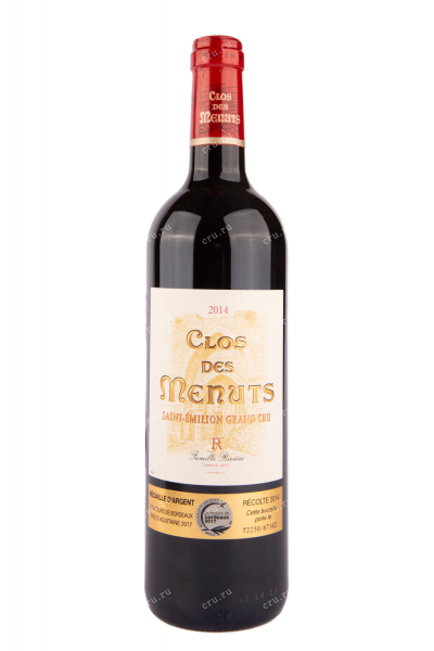 Вино Maison Riviere Saint-Emilion Grand Cru Clos de Menuts 2014 0.75 л