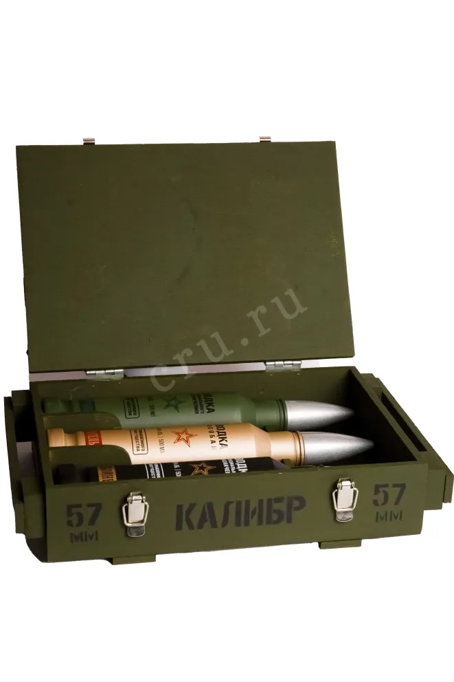 В деревянной коробке Wooden Box Kalibr 57 mm  0 л