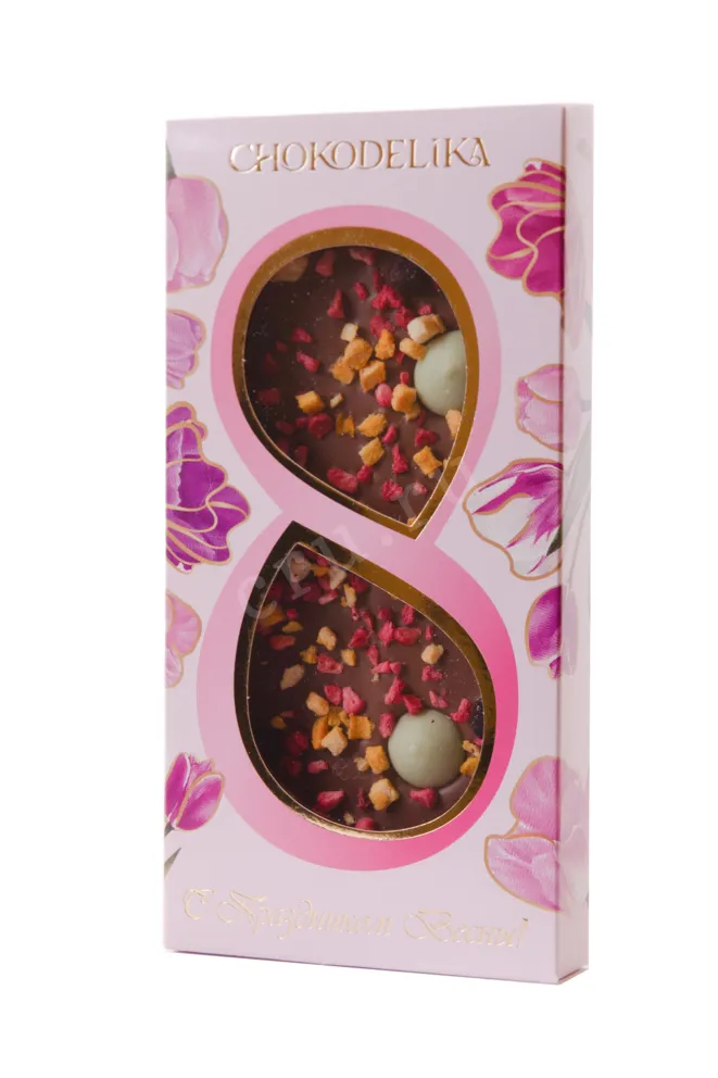 Шоколад Чокоделика молочный с украшением Манго