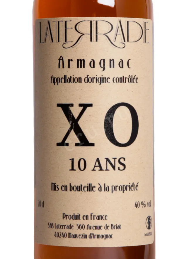 Этикетка Laterrade XO 2014 0.7 л