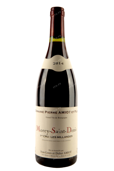 Вино Morey-Saint-Denis Premier Cru Les Millandes AOC Domaine Pierre Amiot et Fils 2014 0.75 л