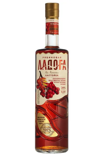 Настойка Ладога Рябиновая на коньяке  0.5 л
