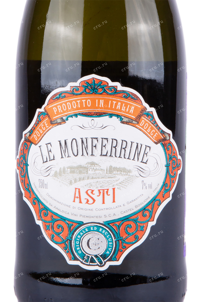 Этикетка игристого вина Le Monferrine Asti 0.75 л