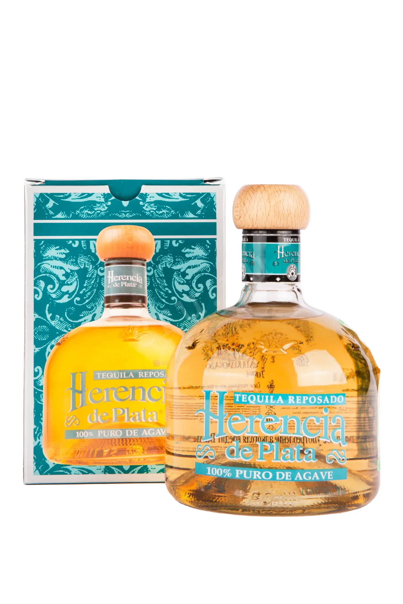 Фото — Текила Herencia de Plata Reposado with gift box  0.7 л