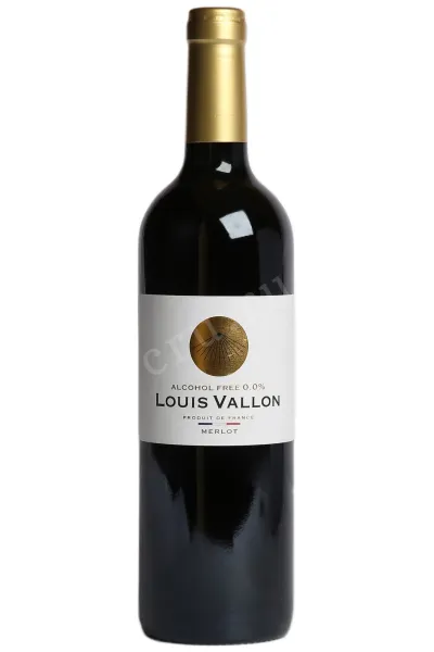 Вино Louis Vallon Alcohol Free Merlot 2024 0.75 л