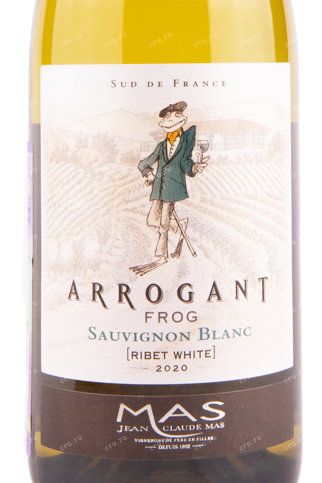 Этикетка вина Arrogant Frog Sauvignon Blanc Pays d'Oс 0.75 л