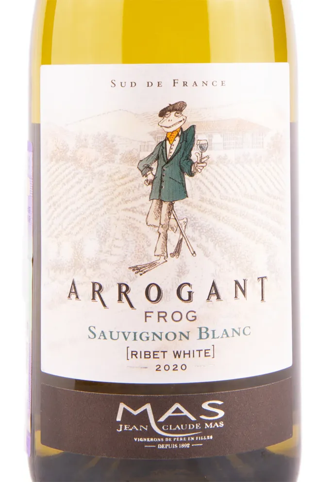 Этикетка вина Arrogant Frog Sauvignon Blanc Pays d'Oс 0.75 л