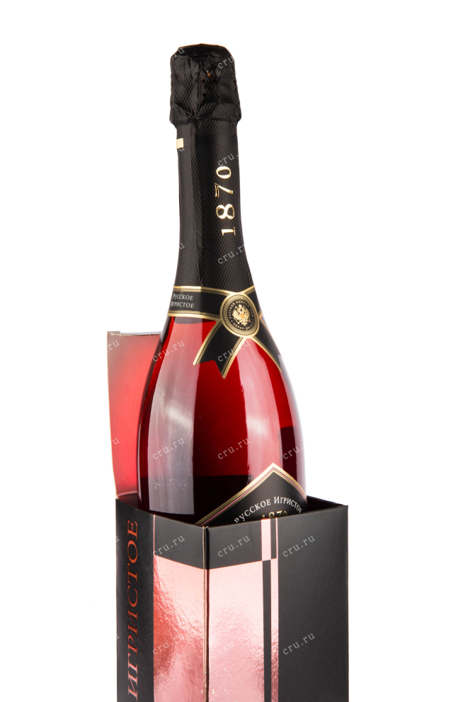 Подарочная коробка игристого вина Абрау-Дюрсо Розовое Полусухое в подарочной коробке 0.75 л