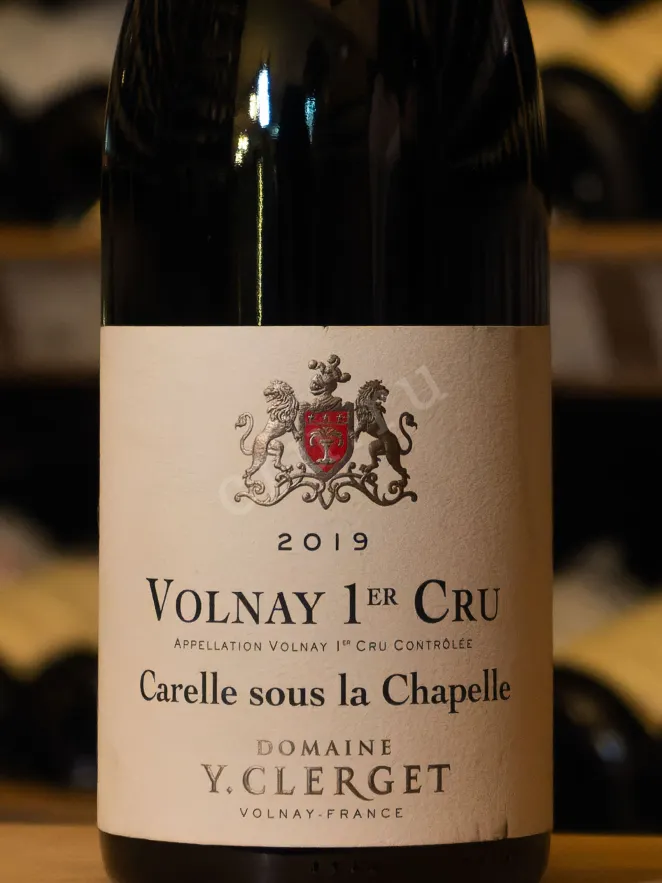 В магазине Крю Профи Domaine Yvon Clerget Volnay 1er Cru Carelle sous la Chapelle 2019 0.75 л
