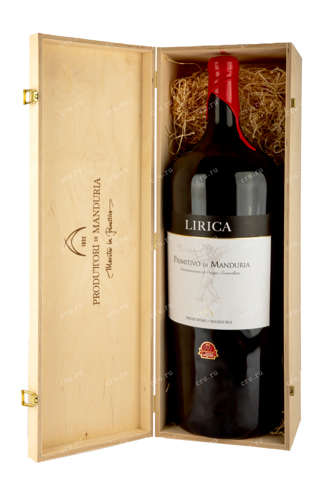 Вино Lirica Primitivo di Manduria 15 л в подарочной упаковке