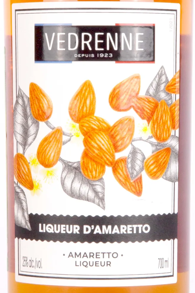 Этикетка Vedrenne Amaretto 0.7 л