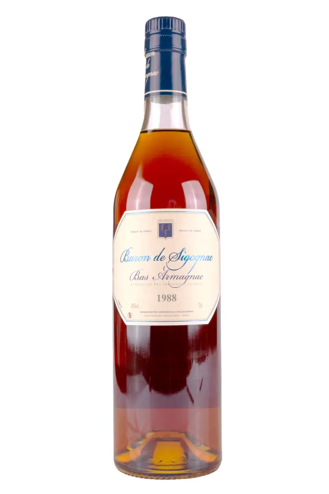 Бутылка Baron de Sigognac wooden box 1988 0.7 л