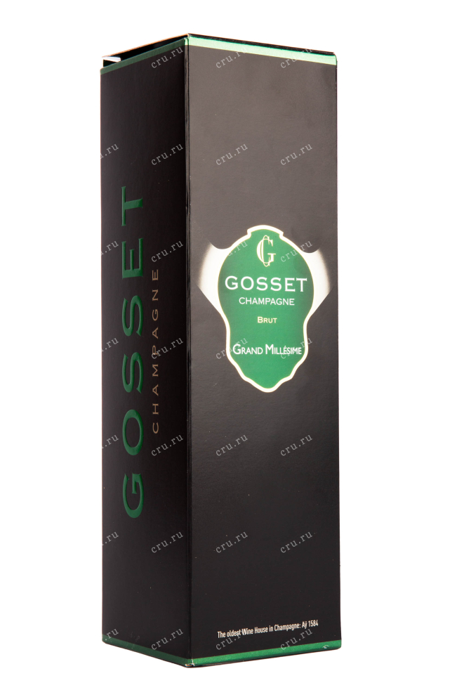 Подарочная коробка игристого вина Gosset Brut Grand Millesime 2012 0.75 л