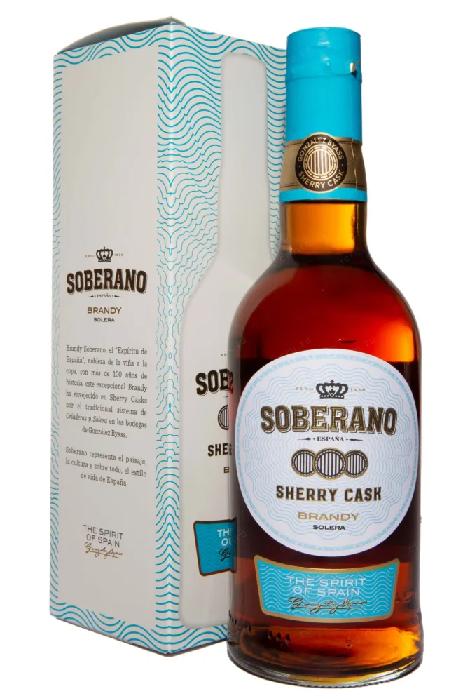 Бренди де Херес Soberano Solera with gift box  0.7 л