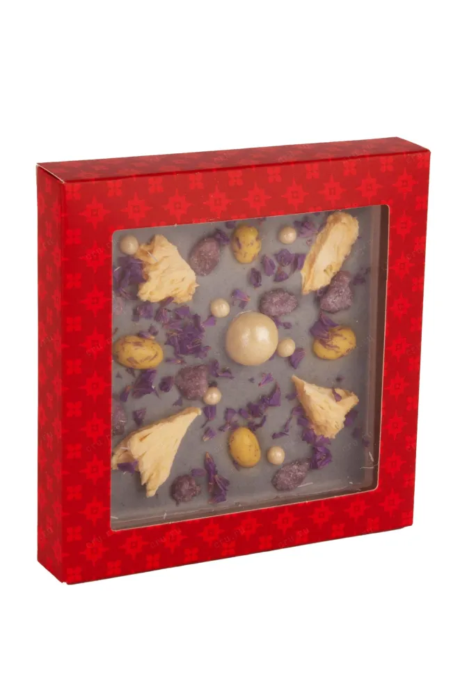 Шоколад Чокоделика белый с фиалкой