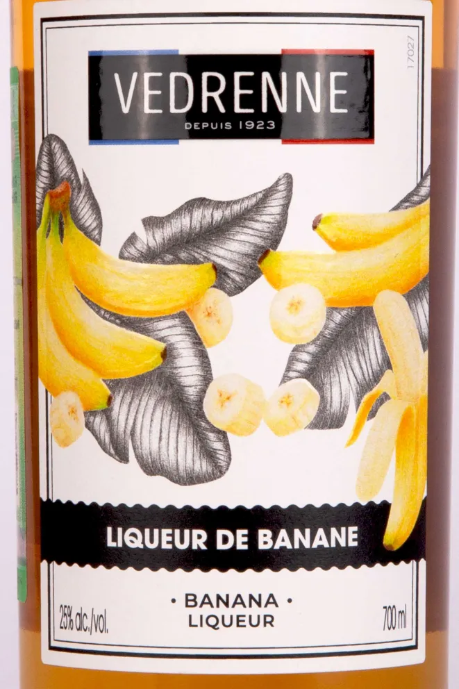 Этикетка Vedrenne Banane 0.7 л