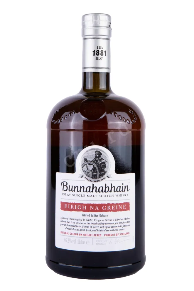 Бутылка Bunnahabhain Eirigh Na Greine in tube 1 л