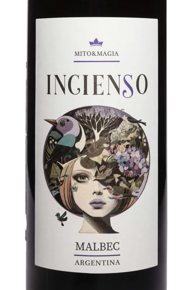 Этикетка Incienso Malbec Valle de Tulum 2024 0.75 л