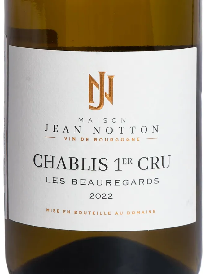 Вино Maison Jean Notton Chablis 1er Les Beauregards 2022 0.75 л