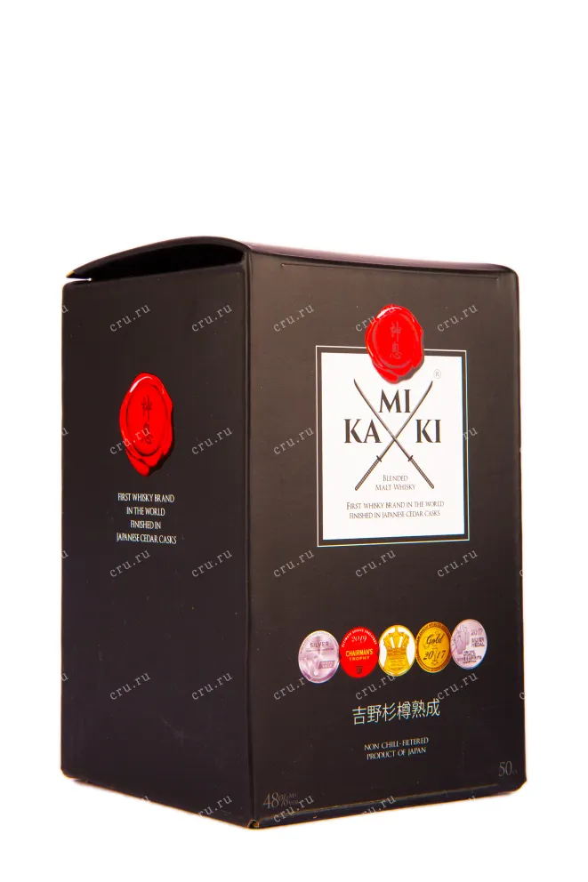 Подарочная коробка виски Камики Блендед Молт 0.5