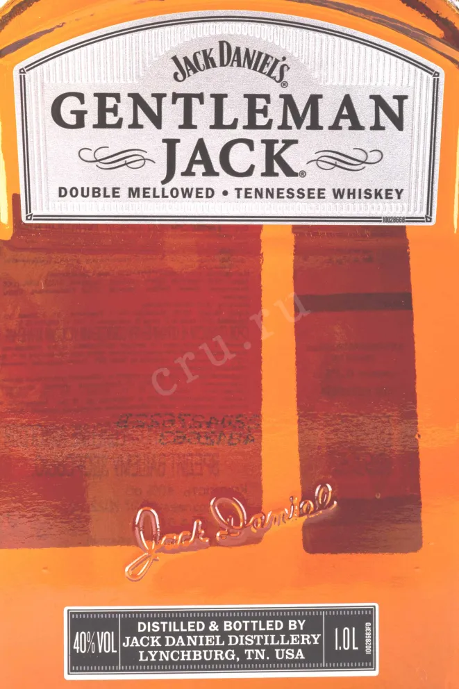 Контрэтикетка Jack Daniels Gentleman Jack 1 л