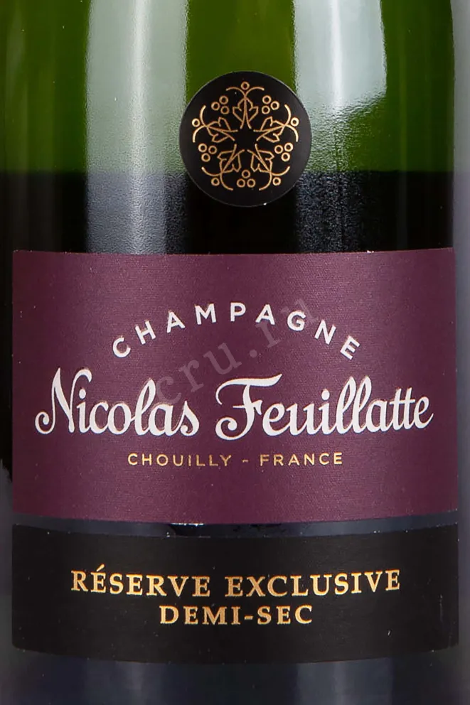 Этикетка Nicolas Feuillatte Reserve Exclusive Demi-Sec in gift box 2016 0.75 л