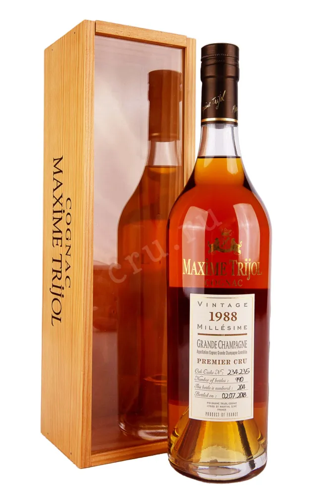 Коньяк Maxime Trijol Grand Champagne Premier Cru 1988 0.7 л