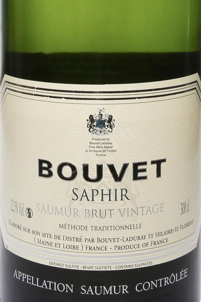 Этикетка Bouvet Saphir Saumur Brut Vintage 2022 3 л