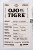 Этикетка Mezcal Artesanal Ojo de Tigre Joven 0.7 л