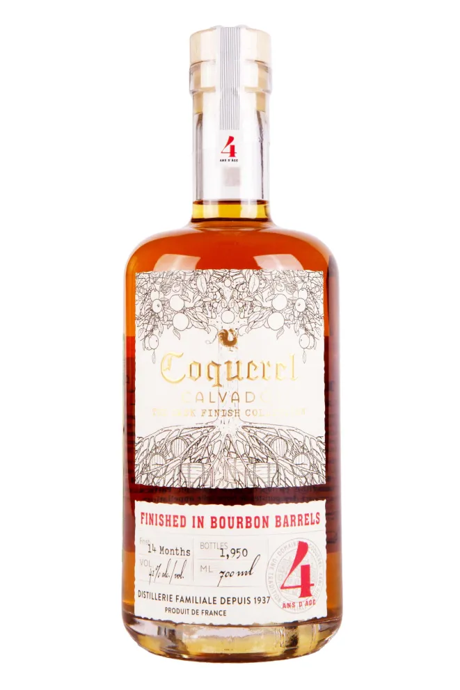 Бутылка Coquerel The Cask Finish Collection Bourbon 4 Ans in gift box 0.7 л