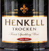Этикетка игристого вина Henkell Trocken 0.75 л