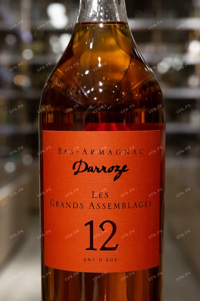 Этикетка Darroze  Les Grands Assemblages 12 Ans d`Age 0.7 л