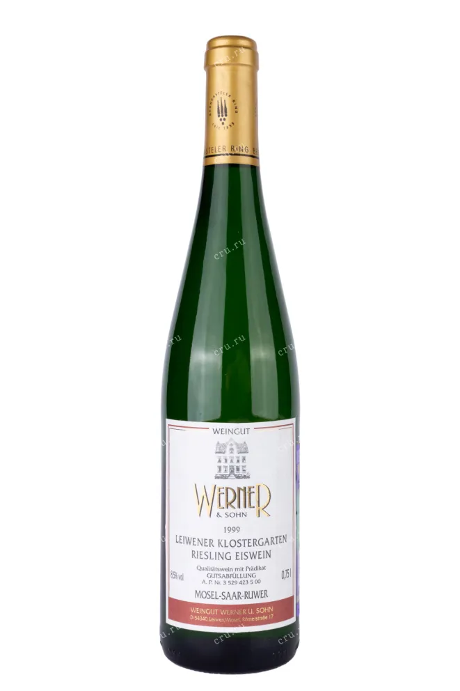Айсвайн Leiwener Klostergarten Riesling Eiswein Weingut Werner 1999 0.75 л