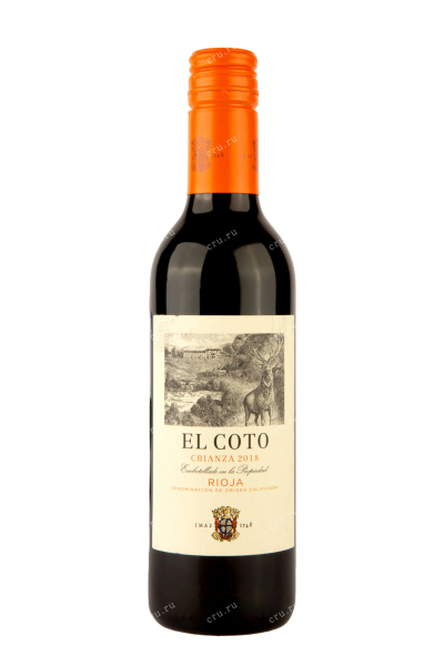 Вино El Coto Crianza Rioja DOC 2018 0.375 л
