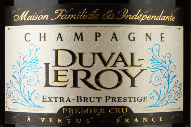 Этикетка Duval-Leroy Extra Brut Prestige Premier Cru 0.75 л
