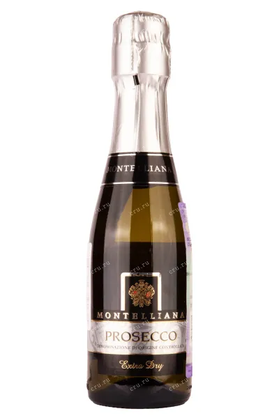Игристое вино Montelliana Prosecco Extra Dry 2023 0.2 л