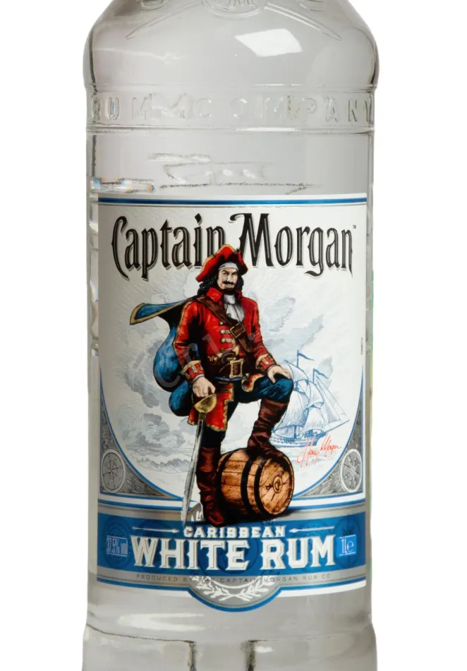 Этикетка Captain Morgan White 1 л