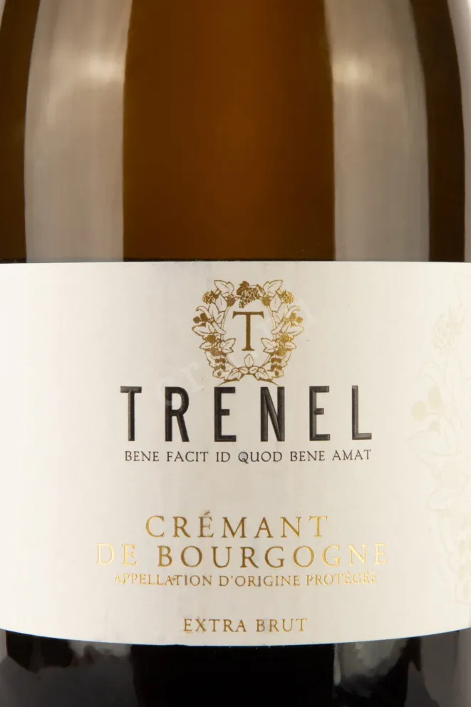 Этикетка Trenel Cremant de Bourgogne Extra Brut AOC 0.75 л
