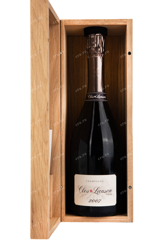 Подарочная коробка игристого вина Clos Lanson Blanc de Blancs with wooden box 2007 0.75 л