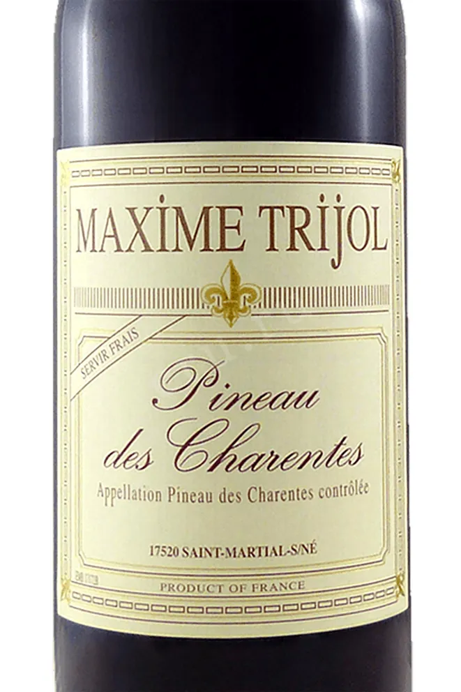 Этикетка Maxime Trijol Red 0.75 л